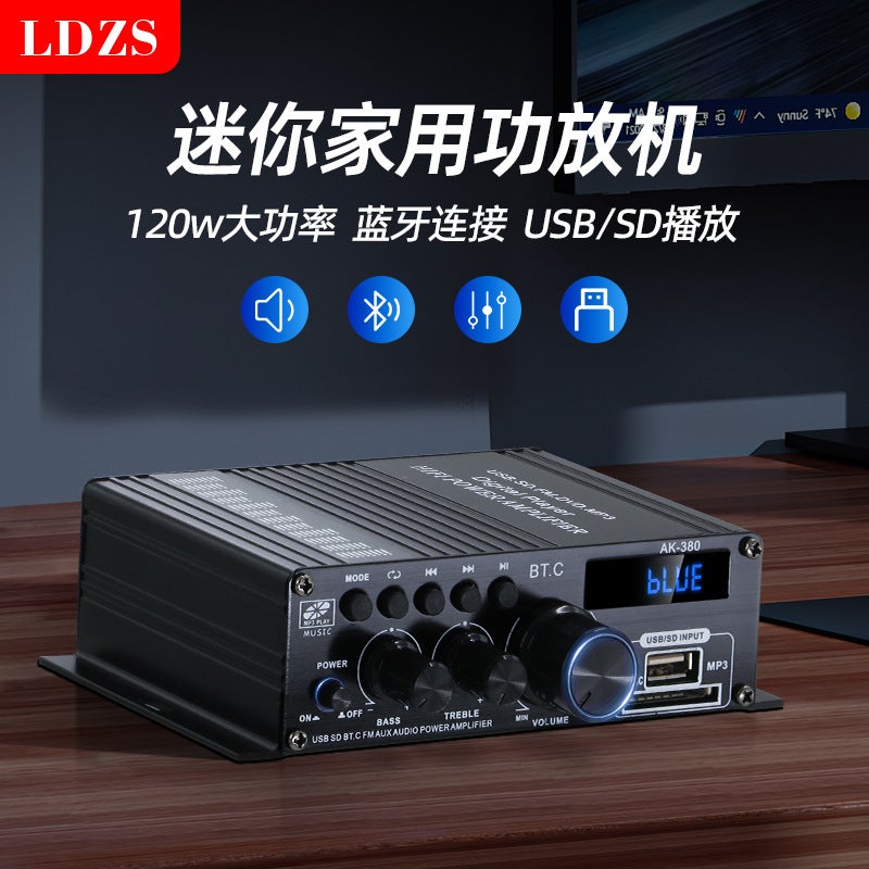 Ak380 Power Amplifier Bluetooth Car Home 12V Power Amplifier E-Commerce Products - Image 4